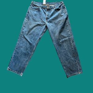 Vintage Carhartt Men's Straight-Leg Denim Jeans in Faded Blue